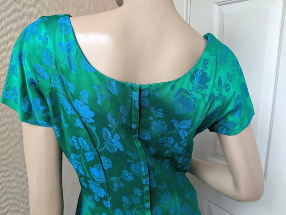 Elinor Gay Dress Turquoise Blue Green Drop Waist … - image 4