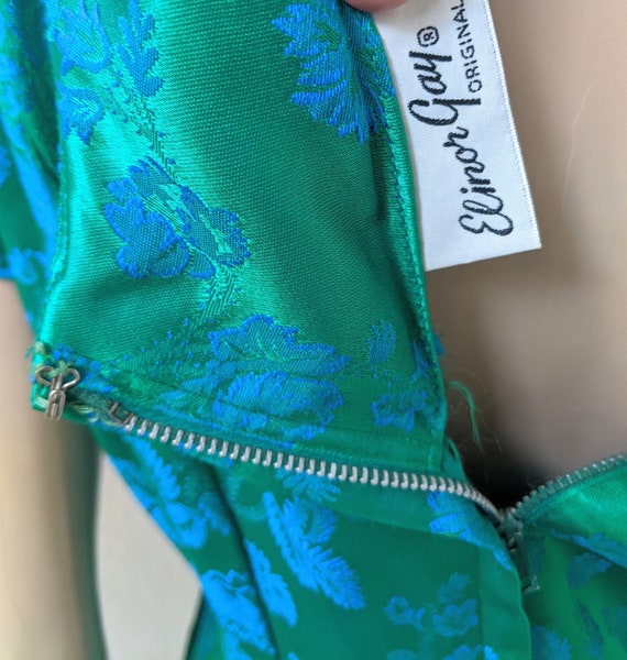 Elinor Gay Dress Turquoise Blue Green Drop Waist … - image 2