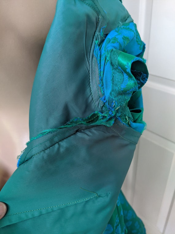 Elinor Gay Dress Turquoise Blue Green Drop Waist … - image 9