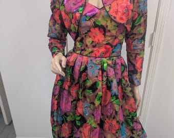 Nieman Marcus Chuck Jones Couture Strapless Dress Sweetheart Neckline Bolero Jacket 2/4