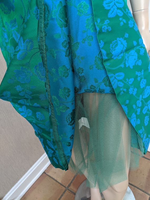 Elinor Gay Dress Turquoise Blue Green Drop Waist … - image 8