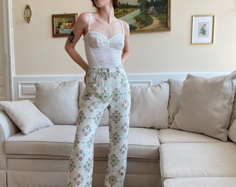 Absolutely perfect, dreamy, fairycore vintage drapes upcycled into trousers