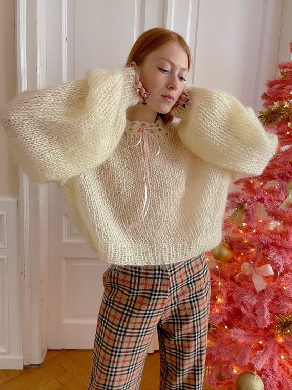 Cream mohair hotsell jumper