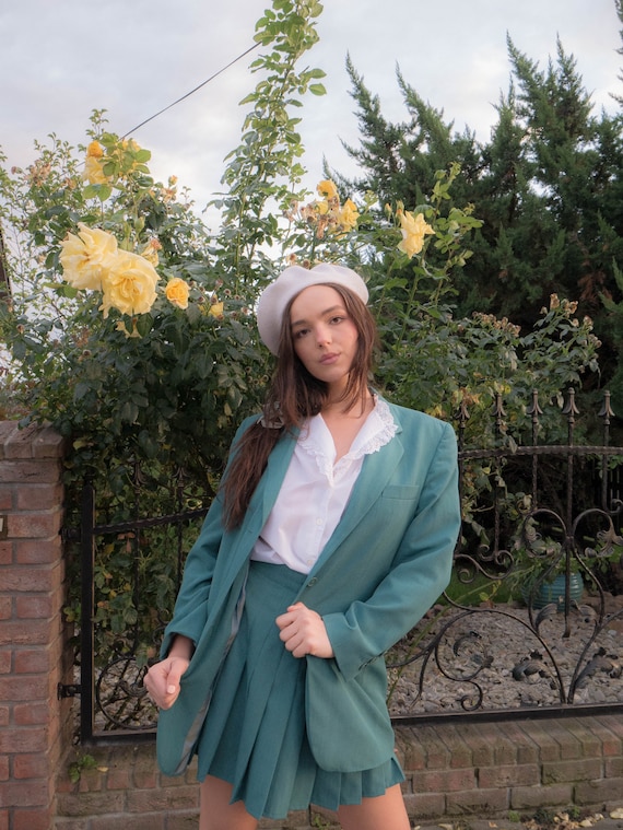 True vintage schoolgirl green suit