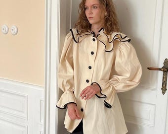 Pierrot raw cotton shirt