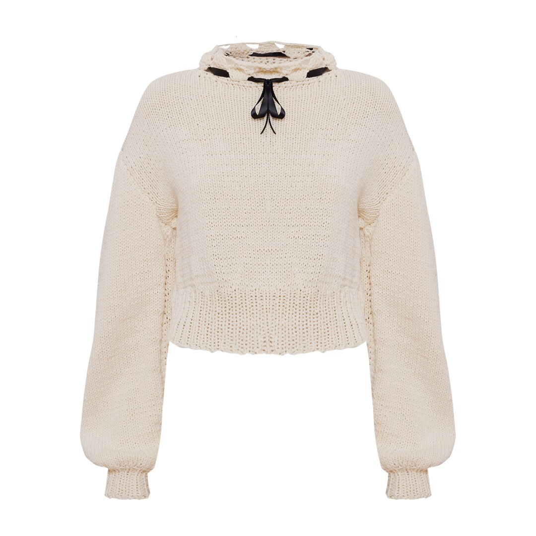 Ribbon Cotton Jumpers Cozy Dreamy Coquette Dollette - Etsy