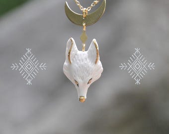 Moon Wolf Necklace