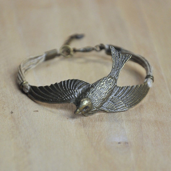 Bracelet PACIFIQUE oiseau bronze