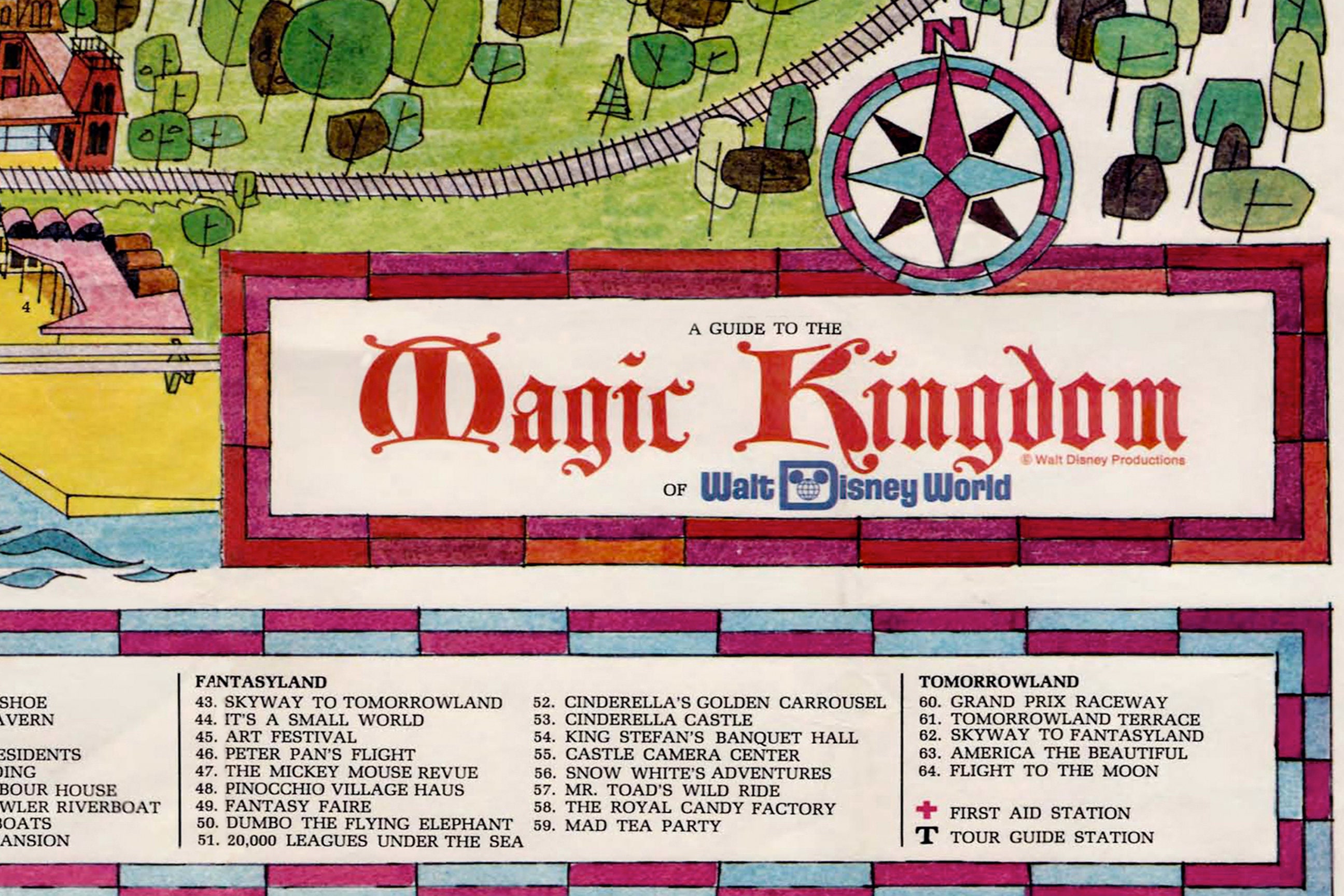 1984 disney world magic kingdom map 1984 disney world magic kingdom map