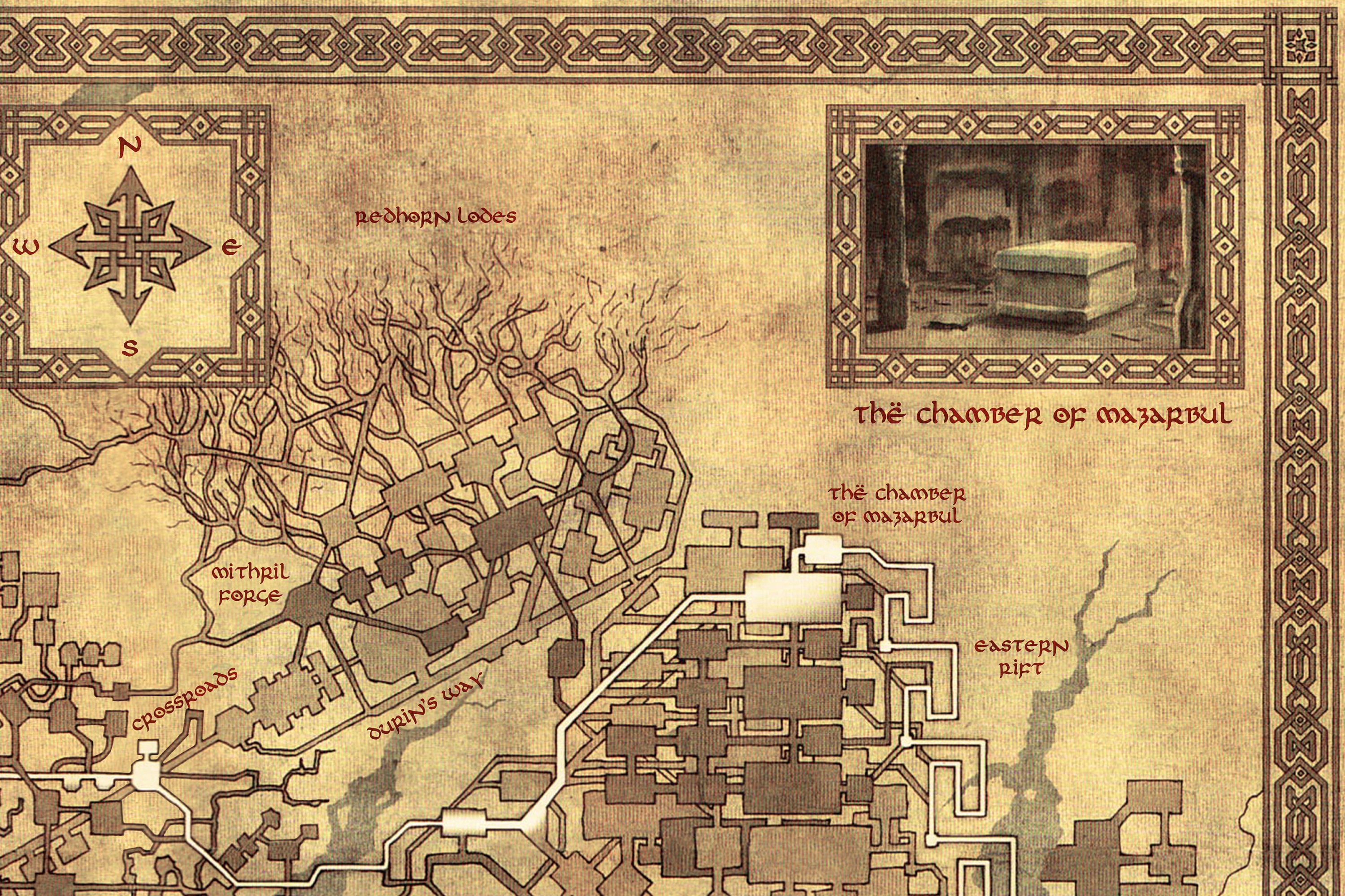 Middle Earth Map Moria