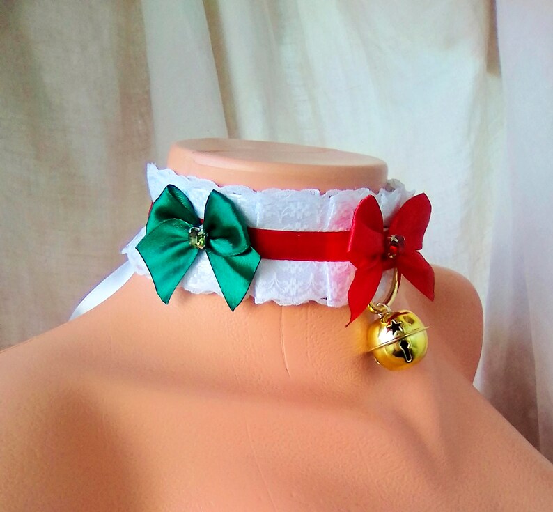 CUSTOM SIZE Durable Kitten Play Collar Christmas Neko Theme Etsy