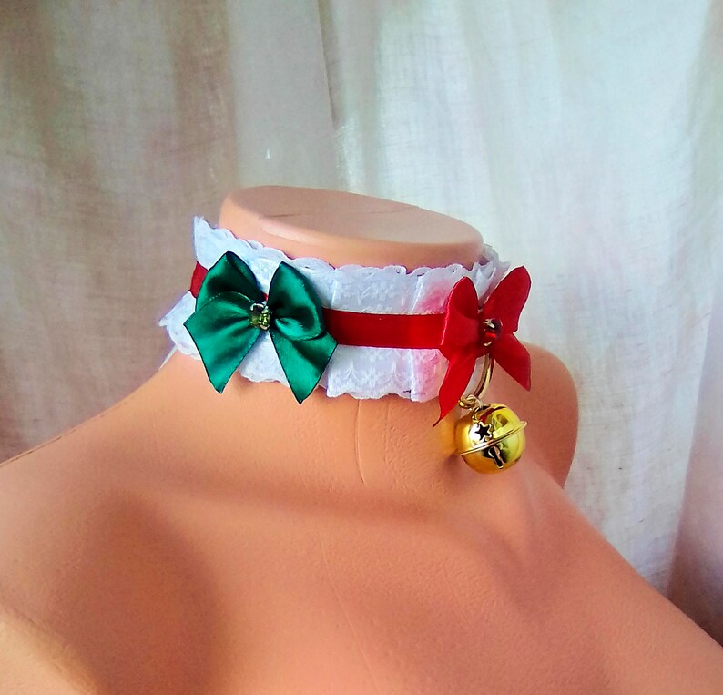 CUSTOM SIZE Durable Kitten Play Collar Christmas Neko Theme Etsy