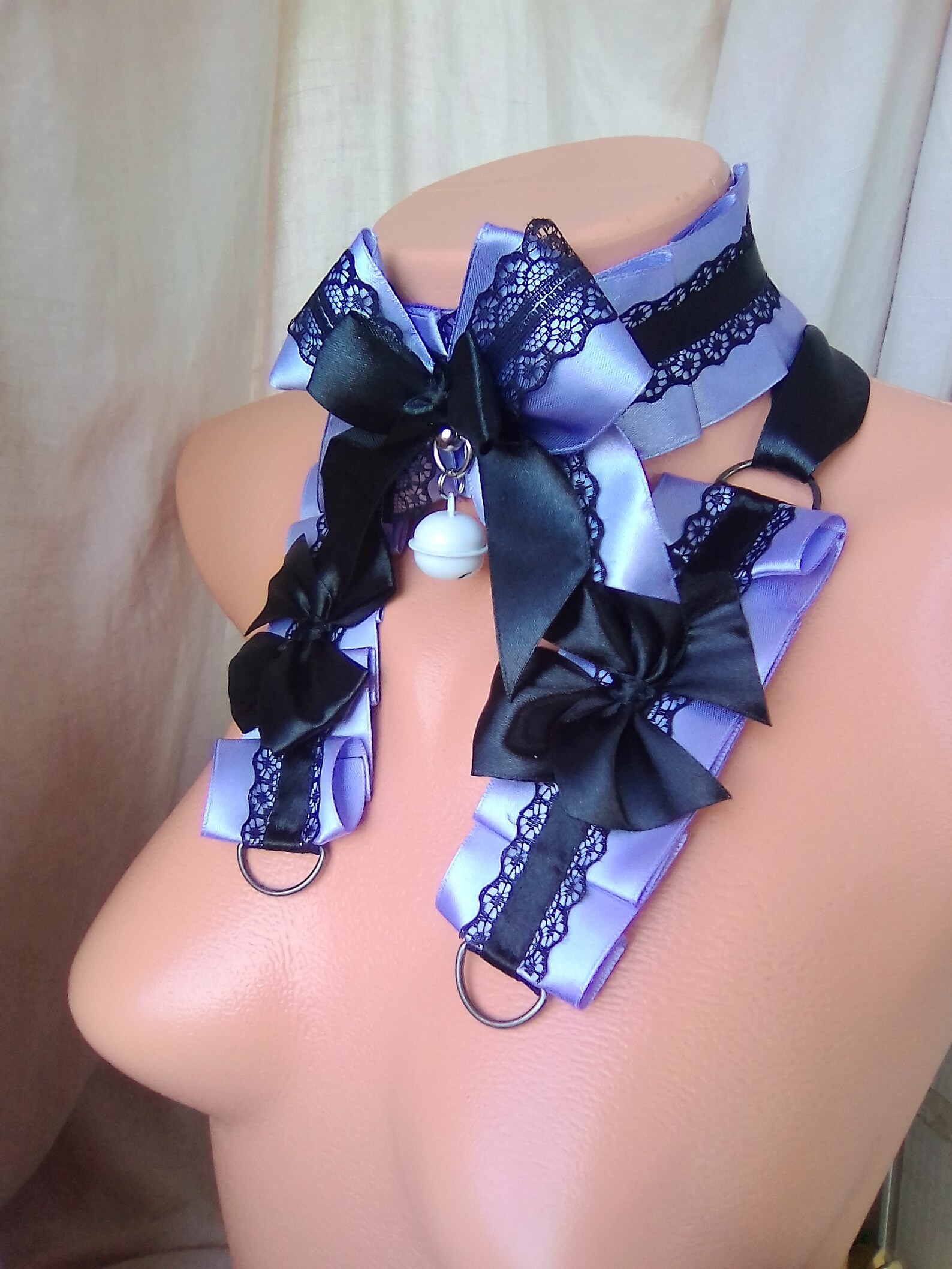 BDSM Kitten Play Collar and Cuffs Ultra Violet Lavender & Etsy