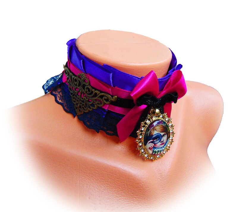 Choker Collar Kitten Play Victorian Collar Day Collar Etsy