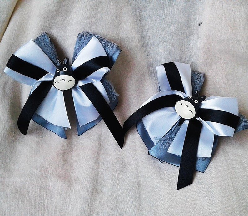 Totoro 死神 となりのトトロ Hair Bows トトロのコスプレ Etsy