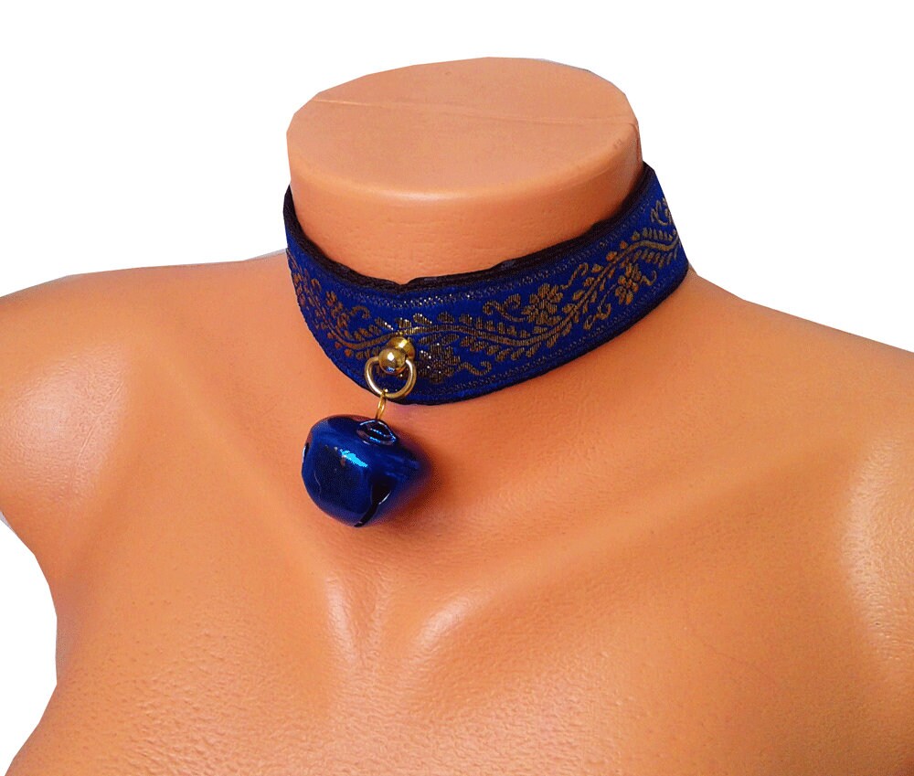 Navy BDSM COLLAR Kitten Play Collar Fetish Kink Pet Play Etsy