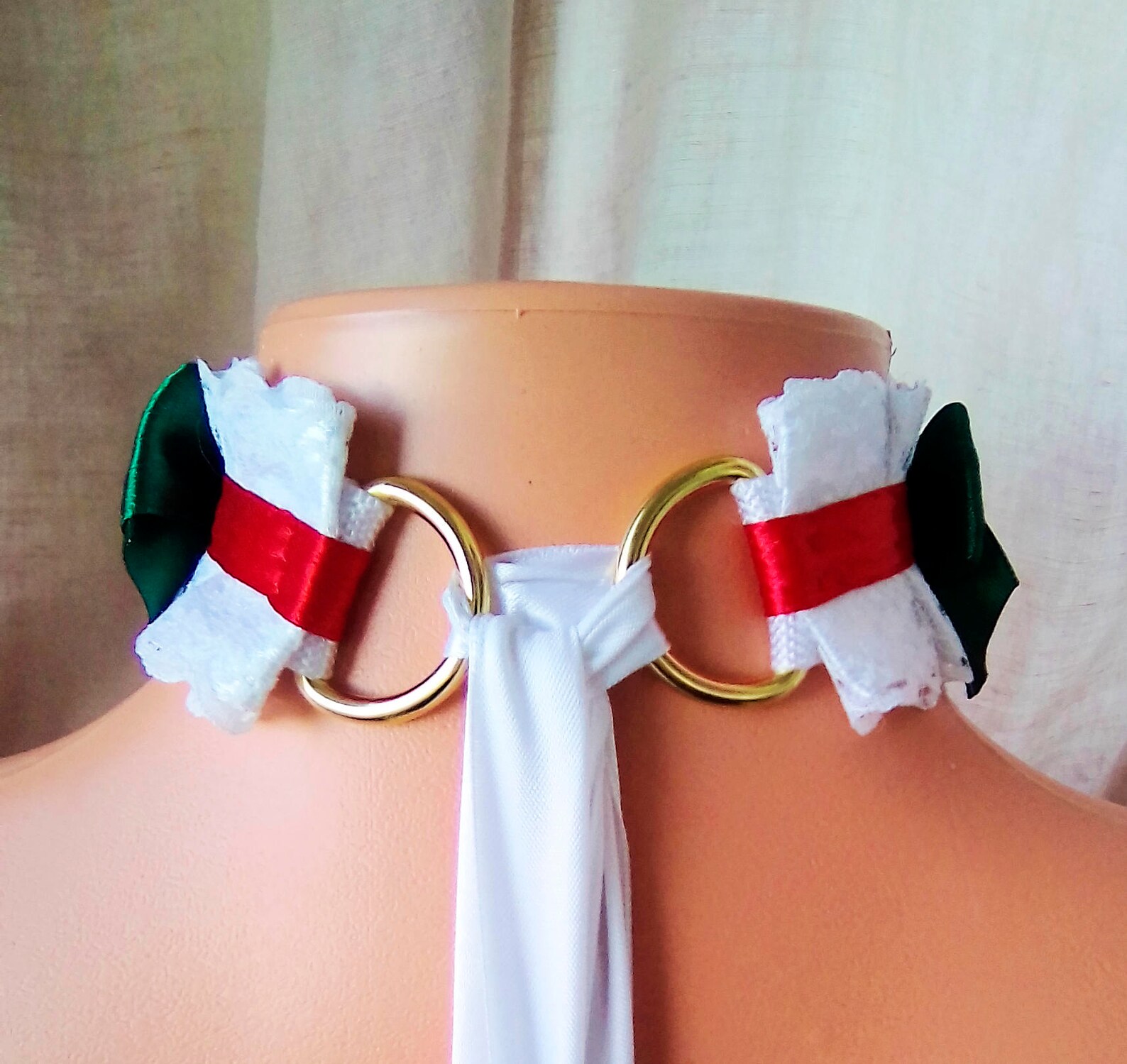 CUSTOM SIZE Durable Kitten Play Collar Christmas Neko Theme Etsy