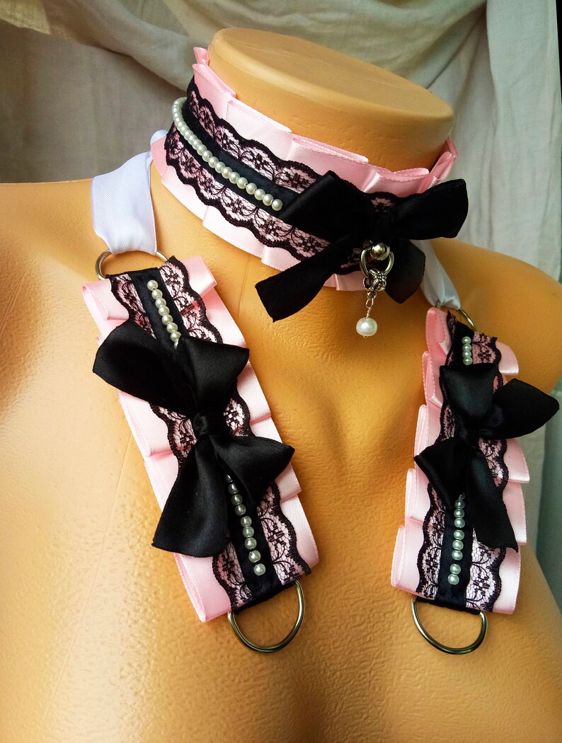 Kitten Play Collar Emo Elegant Kittenplay Gear Pink Etsy