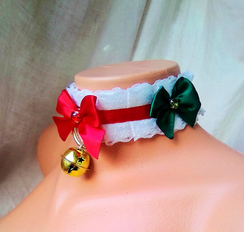 CUSTOM SIZE Durable Kitten Play Collar Christmas Neko Theme Etsy