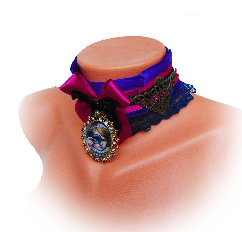 Choker Collar Kitten Play Victorian Collar Day Collar Etsy