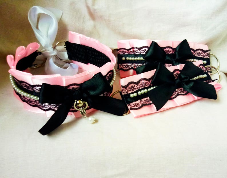 Kitten Play Collar Emo Elegant Kittenplay Gear Pink Etsy