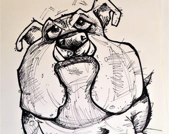 Customized pet/dog caricature