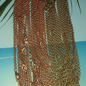 Nickle free 20&quot; Chains. Copper and Antique Bronze