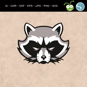 Guaxinim Svg, Lixo Panda svg, Animal fofo, Guaxinim vetorial, Cara de guaxinim, Ilustração de guaxinim, Guaxinim, Cricut, Silhueta de guaxinim