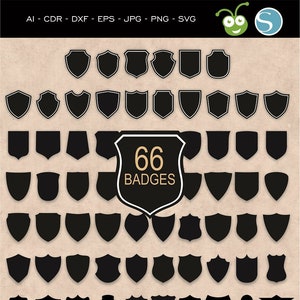 66 Badges Svg, Shields Svg, Labels Svg, Shield outlines, Badge Cut Files, Shapes svg, Frames Svg, Tag svg, Label svg, Vintage Frames