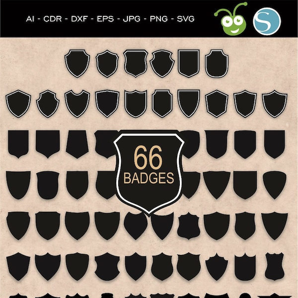 66 Badges Svg, Shields Svg, Labels Svg, Shield outlines, Badge Cut Files, Shapes svg, Frames Svg, Tag svg, Label svg, Vintage Frames