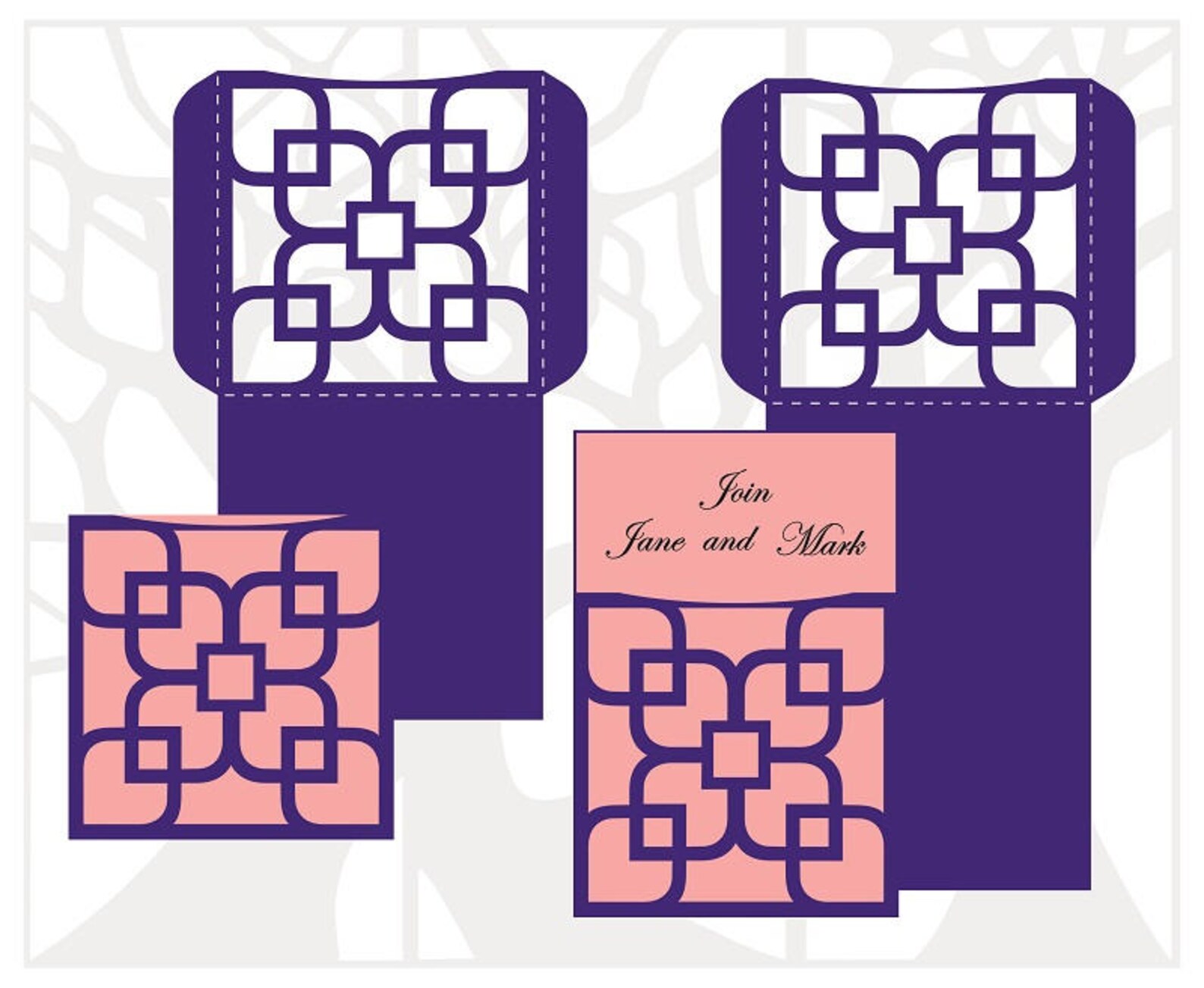 Download Laser Cuttable Pocket Envelope Template Wedding Envelope ...
