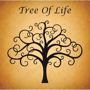 Tree of Life svg, Love Tree, Tree cut file, Vector Tree, Tree Silhouette, Tree illustration, tree Clipart, Tree of life digital download