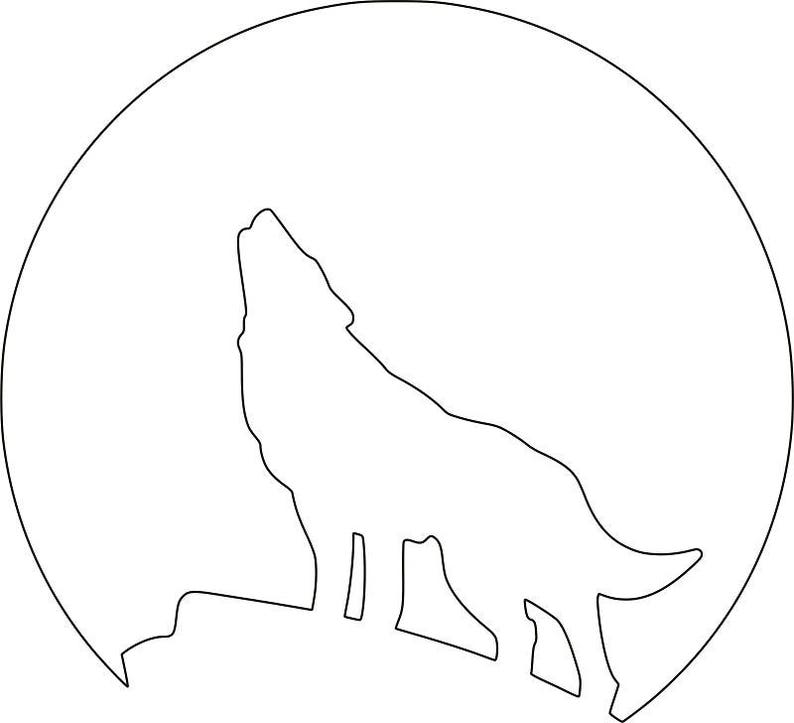 howling wolf moon drawing