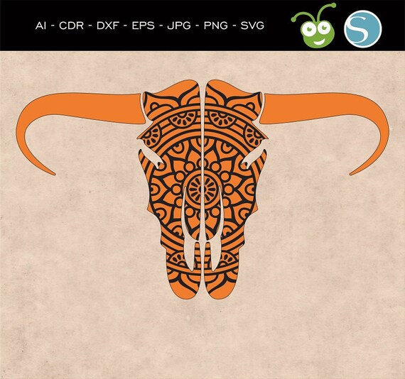 Download Bull Skull Svg Bull Head Svg Mandala Svg Mandala Skull Etsy