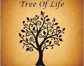 Tree of Life svg, Love Tree, Tree cut file, Vector Tree, Tree Silhouette, Tree illustration, tree Clipart, Tree of life digital download