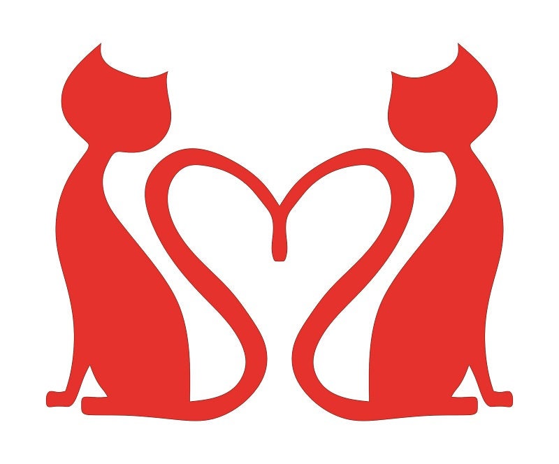 Cat Heart Love Stencil Cutout Template Cat Svg Cat Heart - Etsy Ireland