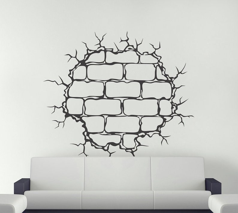 Brick Wall Svg Ed Broken S Decal Stencil