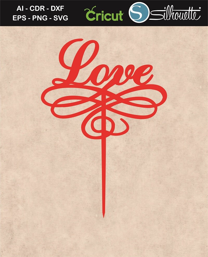 Download Cake Toppers Svg Heart Love Cake Topper Wedding Cake Toppers Etsy