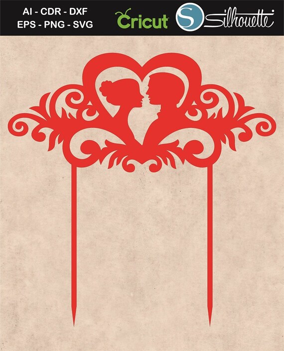 Download Cake Toppers Svg Heart Love Cake Topper Wedding Cake Toppers Etsy