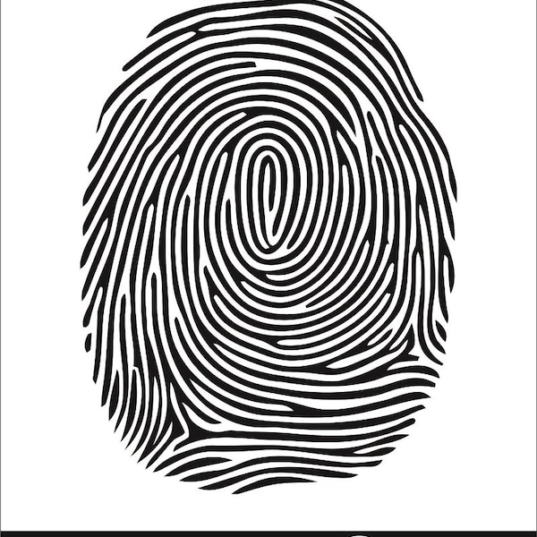 Fingerprint SVG, Fingerprint Silhouette,