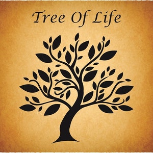 Tree of Life svg, Love Tree, Tree cut file, Vector Tree, Tree Silhouette, Tree illustration, tree Clipart, Tree of life digital download