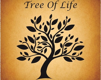 Tree of Life svg, Love Tree, Tree cut file, Vector Tree, Tree Silhouette, Tree illustration, tree Clipart, Tree of life digital download