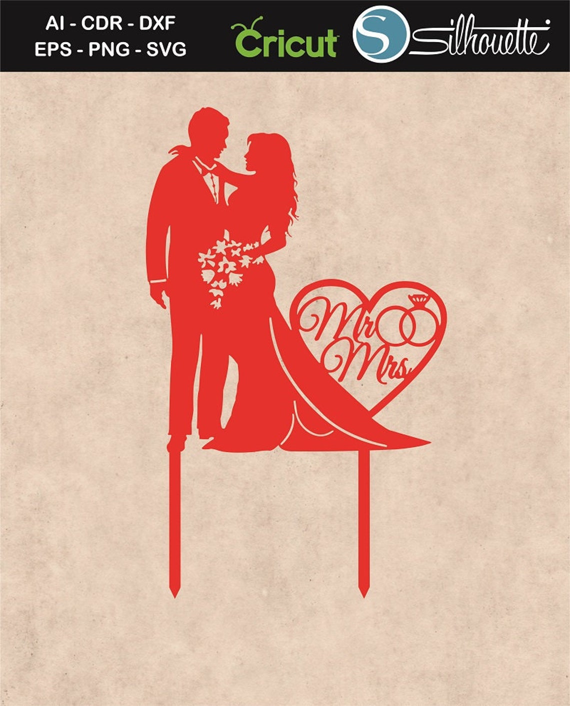 Cake Toppers Mr and Mrs Cake Topper Wedding Cake Toppers Etsy