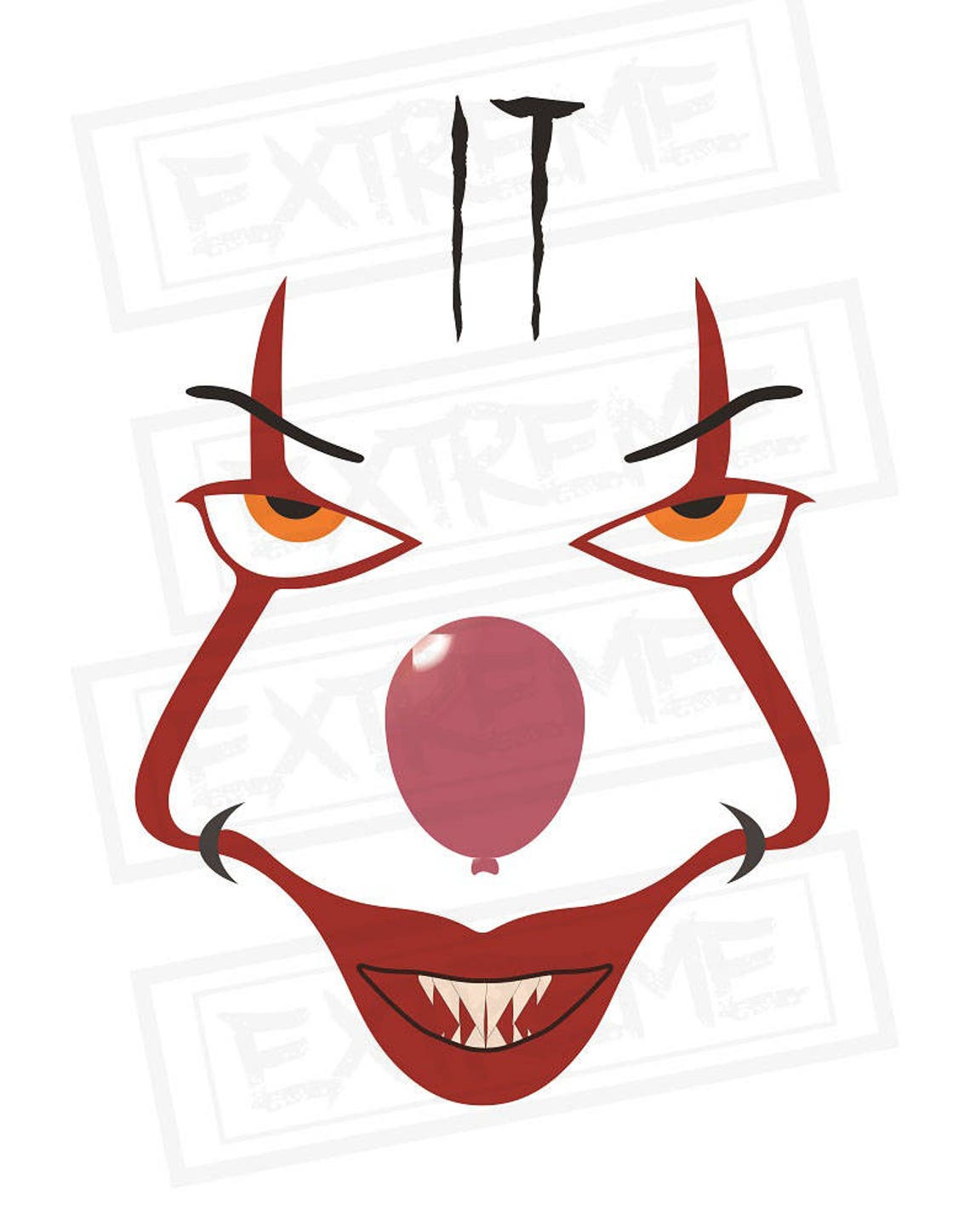 Pennywise SVG IT Pennywise The Clown Cricut Cut File Etsy