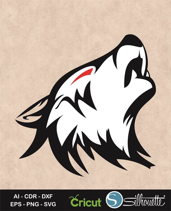 Howling Wolf Svg Wolf Svg Howling Wolf Clipart Wolf Vector Etsy