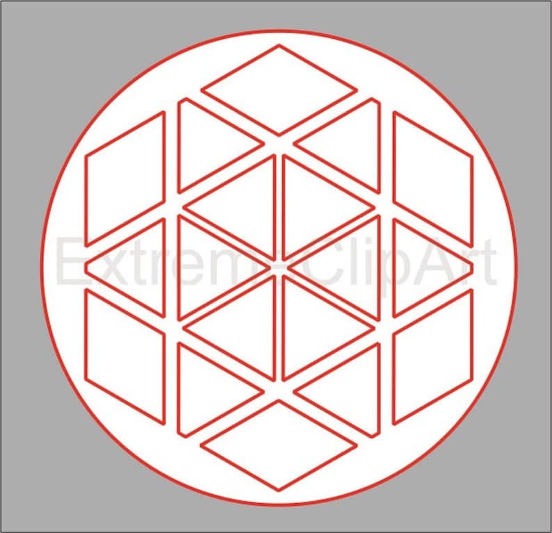 Coasters Stencil Cutout Template DXF SVG Decorative Circles Etsy