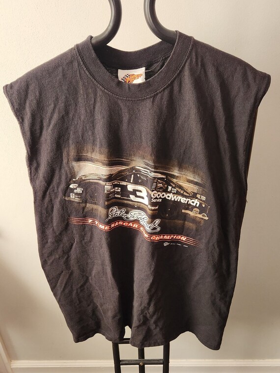 T-shirt Vintage Dale Earnhardt – Noir, Taille S, Années 90 – Collection Nascar
