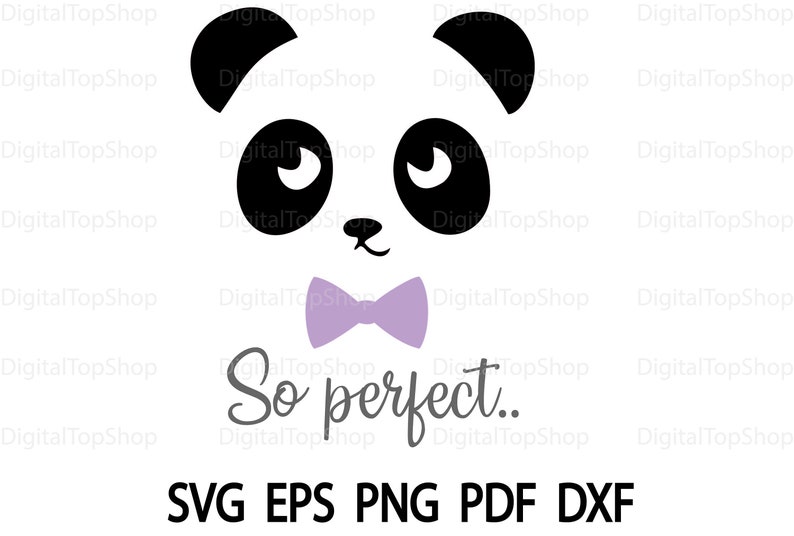 Download So Perfect Panda Svg Panda Face Svg Baby Panda Svg Little Boy Etsy