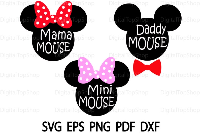 Mama Mouse Svg Daddy Mouse Svg Mini Mouse Svg Disney Trip Shirt Svg...