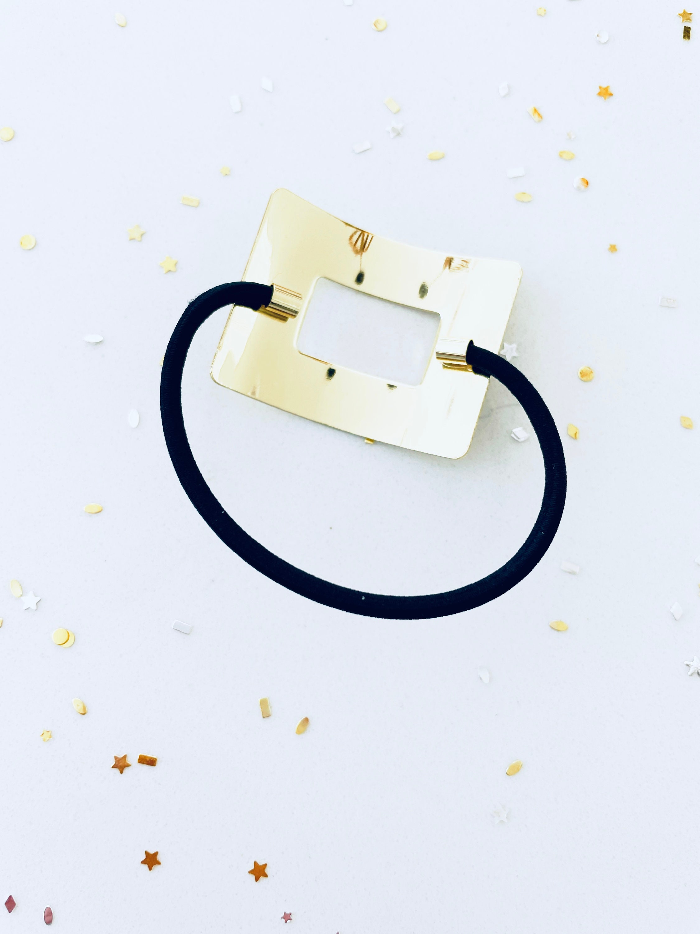 Geometric Hair Tie Metal Hair Tie Minimalist Hair Metal | Etsy